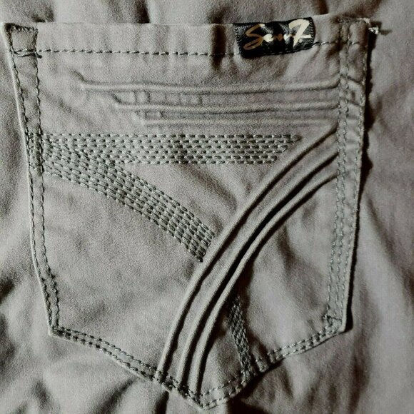 Seven7 High Rise Skinny Ankle Jeans Skin Fit Denim Jeans Gray 30X27 Size 10 - Picture 3 of 9